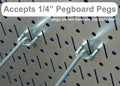 Pegboard Value Pack - (3) Pack of  16-Inch Tall X 32-Inch Wide Horizontal Metal Wallboards for Home & Garage Tool Storage Organization (Beige Pegboard)